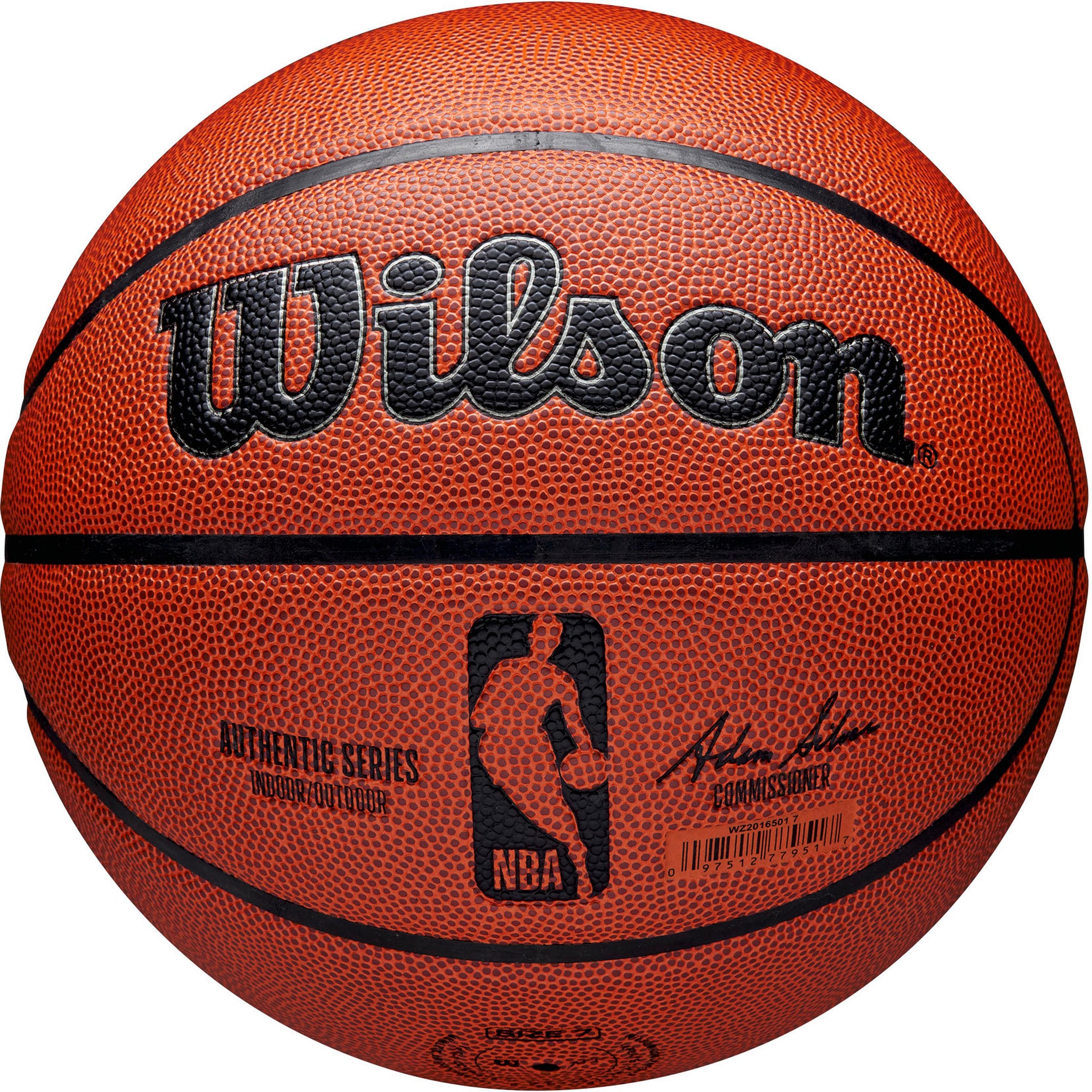 WILSON Ball 'NBA  Authentic' in Braun: Vorderseite