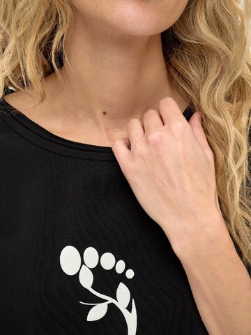 Blue Shadow Blouse in Black