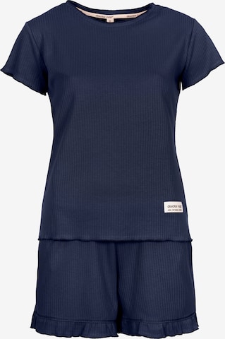 Doctor nap Pyjama 'Doctor Nap' in Blau: Vorderseite