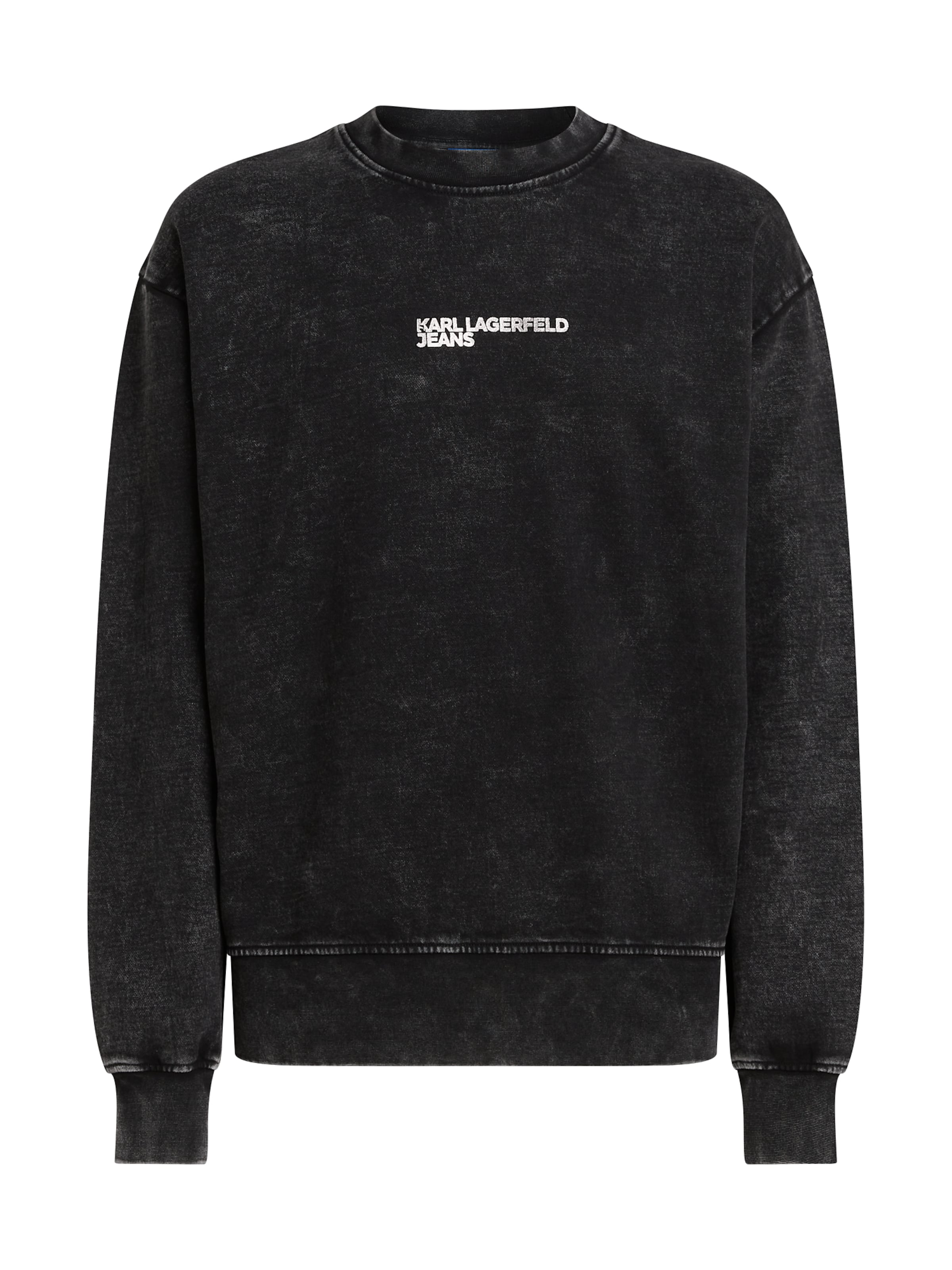 Bluză de molton de la KARL LAGERFELD JEANS pe negru: față