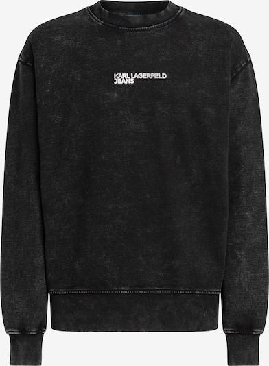 KARL LAGERFELD JEANS Sweater majica u crna / bijela, Pregled proizvoda