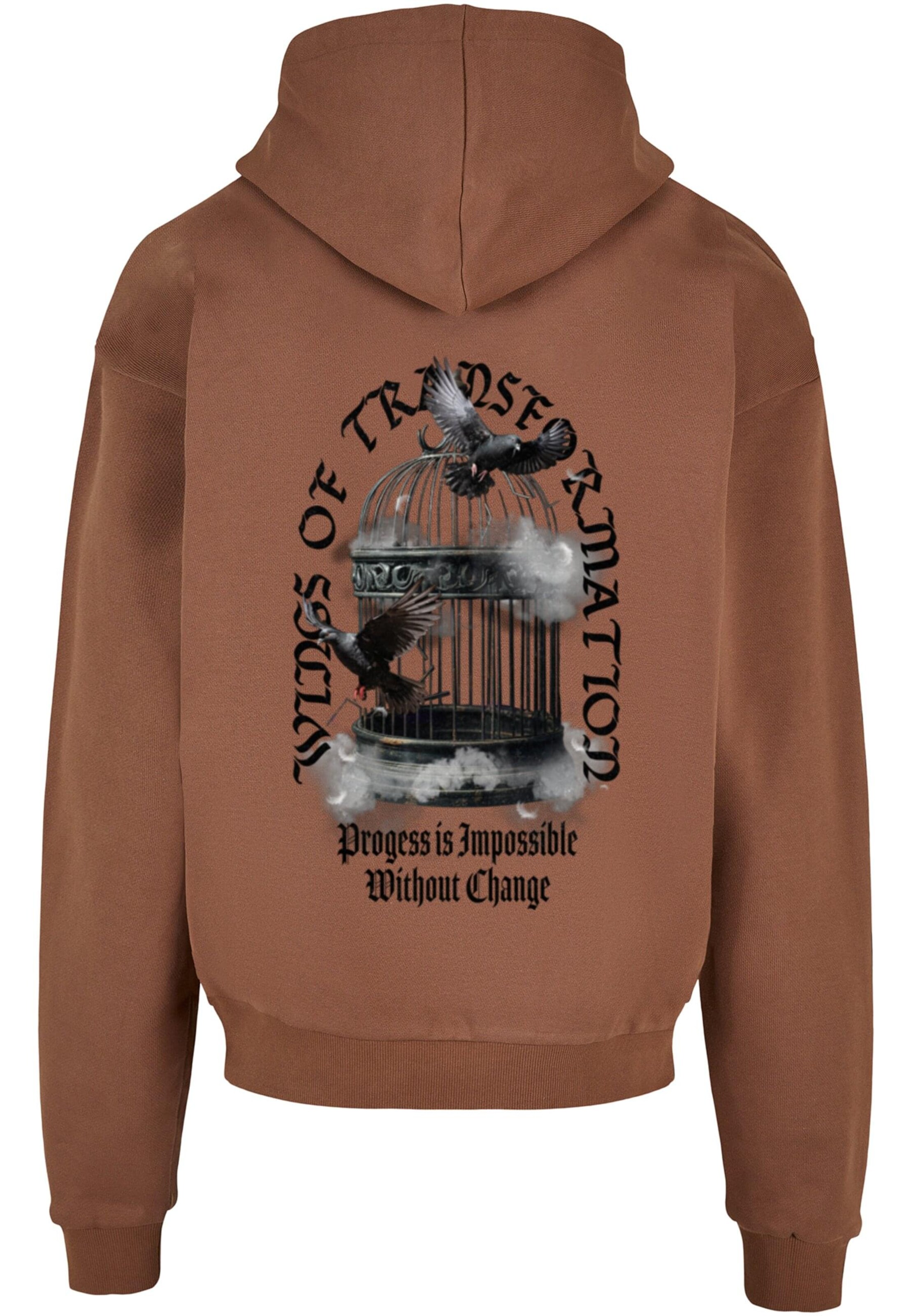 MJ Gonzales Μπλούζα φούτερ 'Liberation Doves' σε καφέ