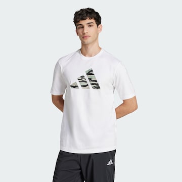 ADIDAS SPORTSWEAR - Camiseta funcional 'Codes' en blanco: frente