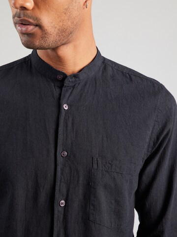 Slim fit Camicia di Lindbergh in nero