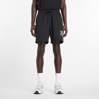 new balance Pantalon en noir / blanc, Vue avec produit