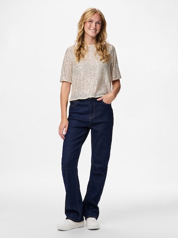 Tricou 'PCJACK' de la PIECES pe bej