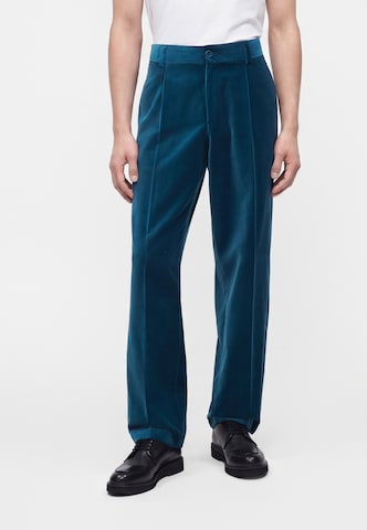 Loosefit Pantaloni con piega frontale 'Flips251X' di HUGO in blu: frontale