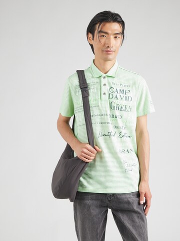CAMP DAVID Shirt in Green: front