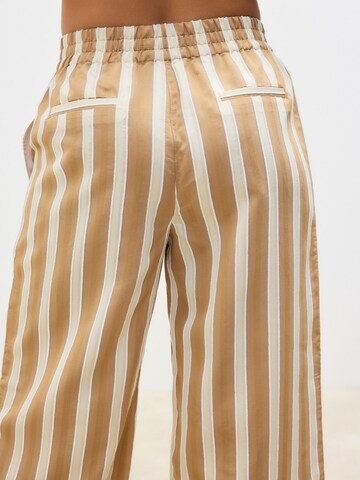 Next Wide Leg Hose in Braun