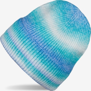 styleBREAKER Mütze 'Strickmütze Ombré' in Blau: Vorderseite