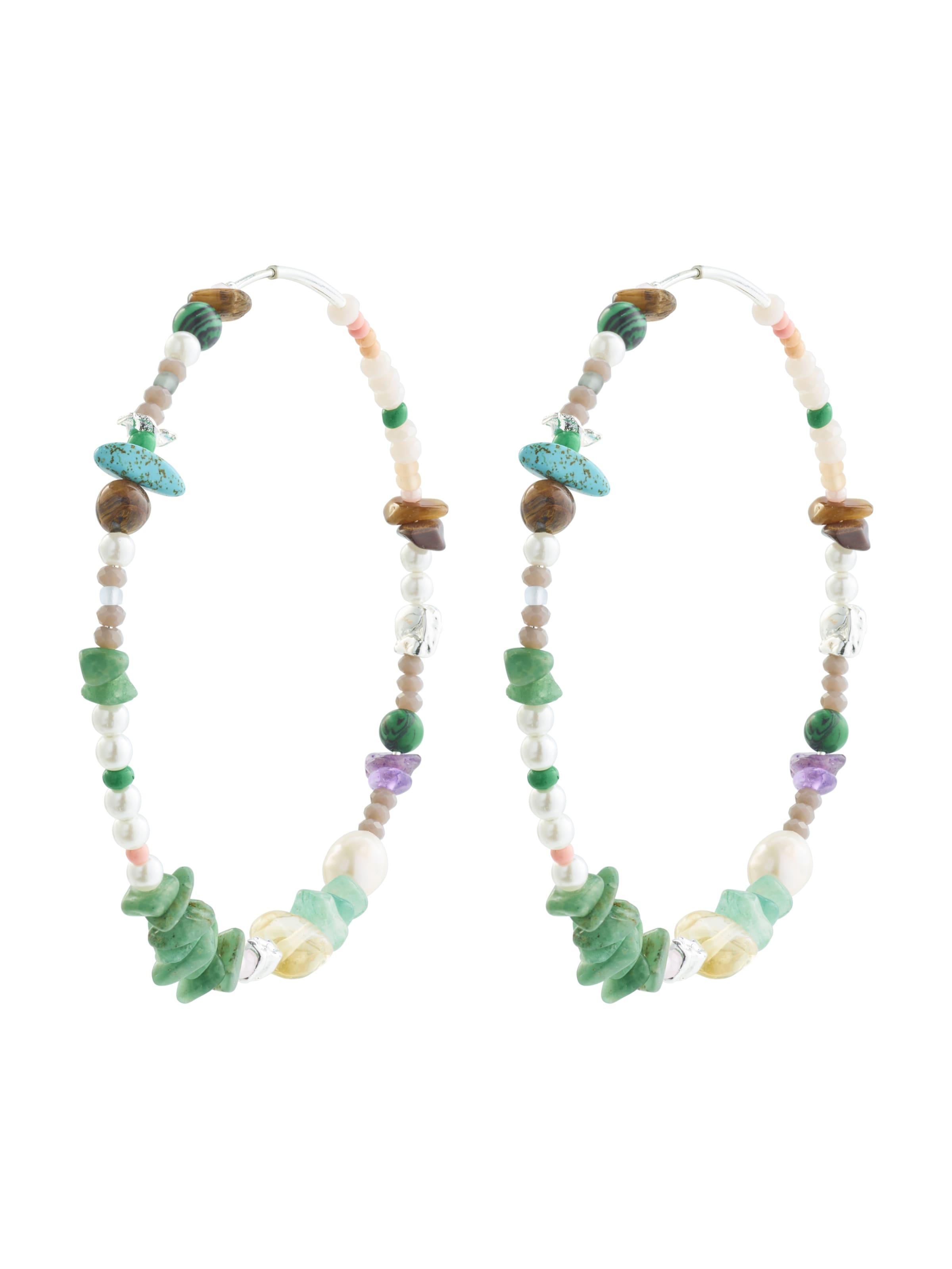 Pilgrim Náušnice 'Force' - Zmiešané farby: predná strana