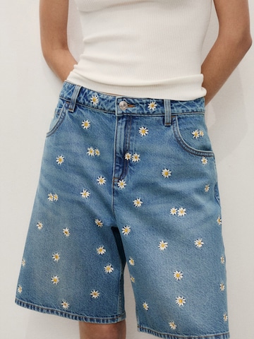 MANGO Loosefit Shorts 'MASSY' in Blau