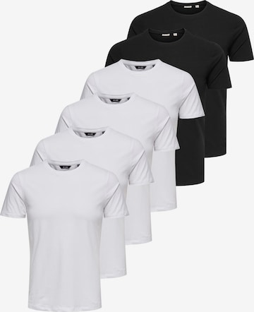 Only & Sons Shirt 'Basic' in Weiß: Vorderseite