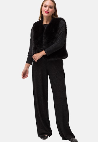 zero Wide leg Broek in Zwart