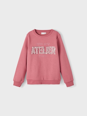 NAME IT Sweatshirt 'OTEL' in Lila