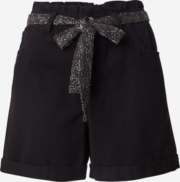 JDY Regular Shorts 'JDYZIZZY' in Schwarz: Vorderseite