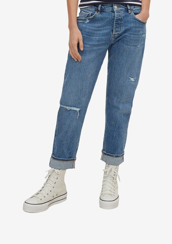 comma casual identity Regular Jeans in Blauw: voorkant