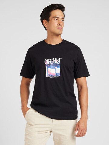 JACK & JONES Μπλουζάκι 'JORBUSHWICK BLUR' σε μαύρο: μπροστά
