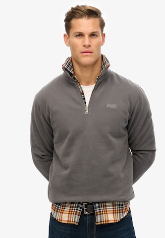 Sweat-shirt 'Essentials' Superdry en gris : devant