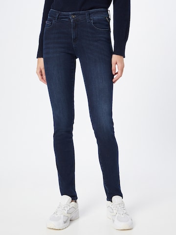 REPLAY Slimfit Jeans 'FAABY' in Blauw: voorkant