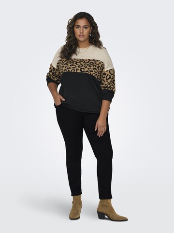 ONLY Carmakoma Skinny Jeans 'CARAUGUSTA' i sort