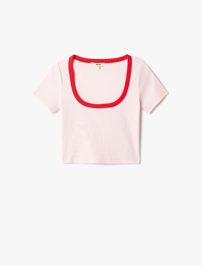 Koton T-shirt in rosa / rot, Produktansicht