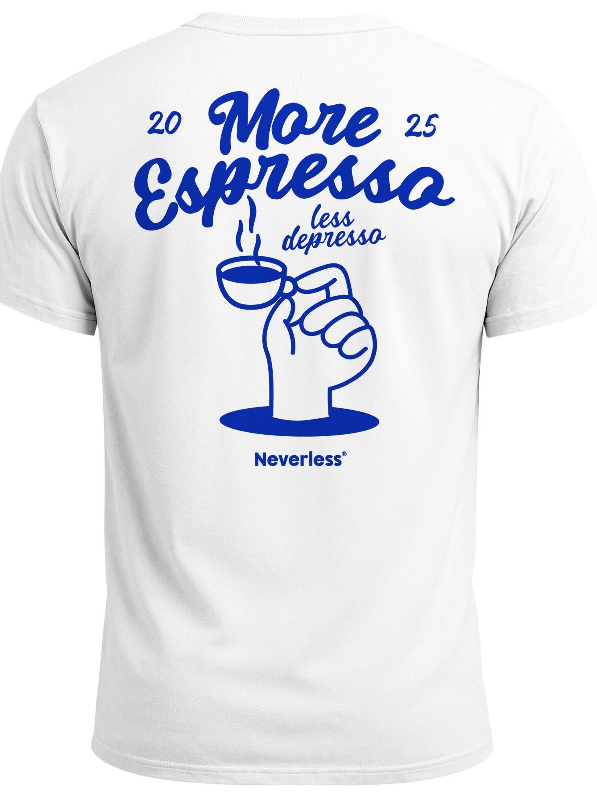 Neverless Shirt 'More Espresso' in White