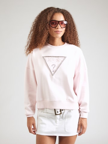 GUESS Sweatshirt 'RACHELE' in Pink: front