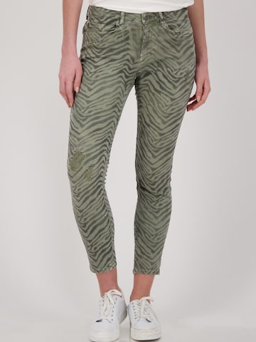 Coupe slim Pantalon monari en vert : devant