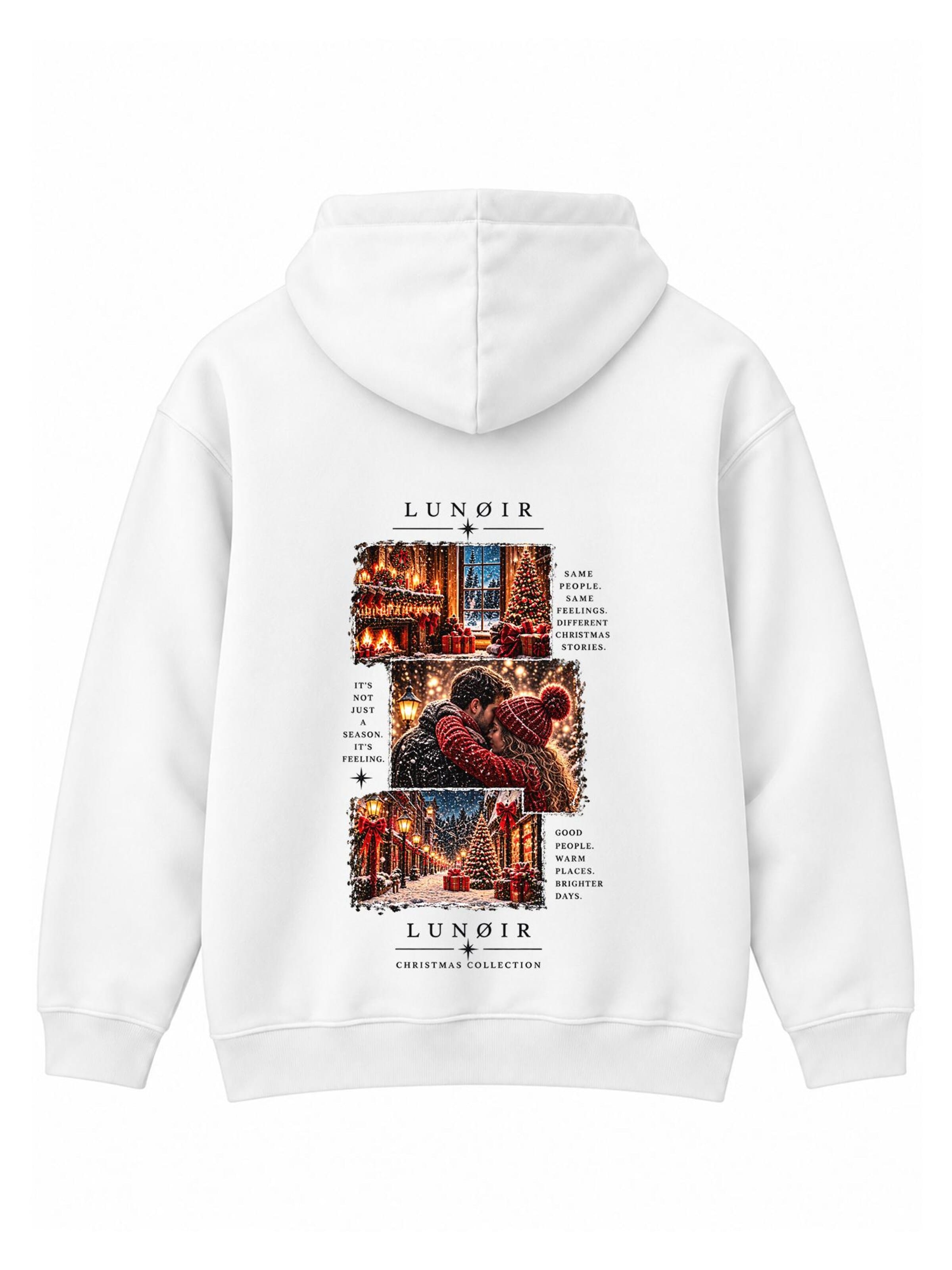LUNØIR Studio Mikina 'My Favorite Gift' – bílá: přední strana