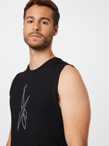 T-Shirt fonctionnel Reebok en noir