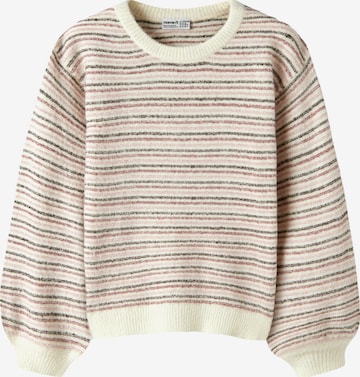 NAME IT Pullover 'NKFNOELLE' in Weiß: Vorderseite