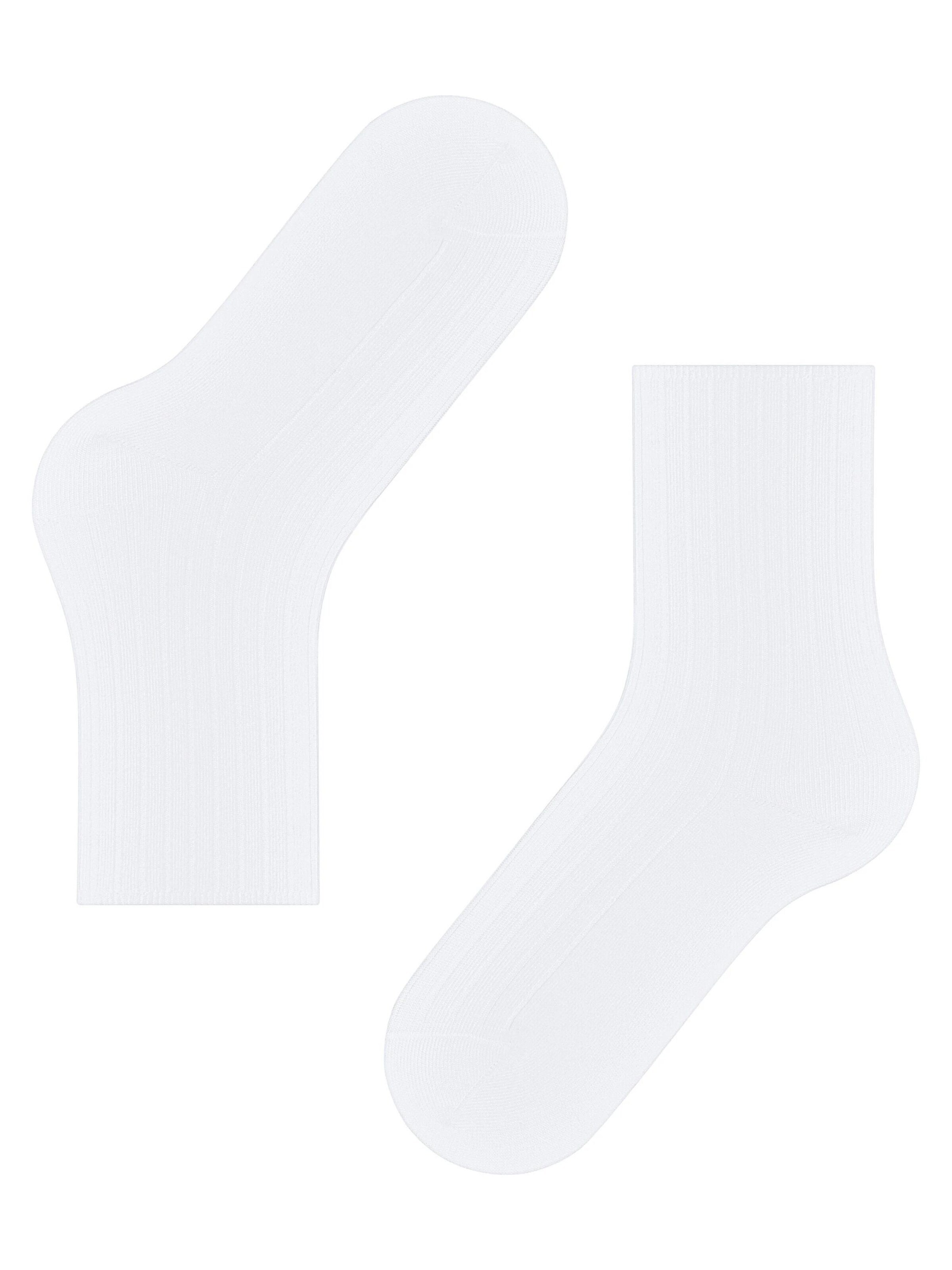 FALKE Socken 'Cotton Rib'‌‌ in Weiß