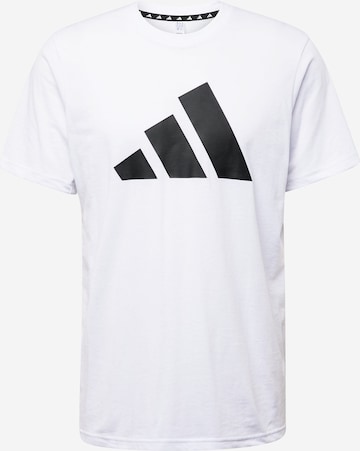 Tricou funcțional 'Train Essentials Feelready' de la ADIDAS PERFORMANCE pe alb: față