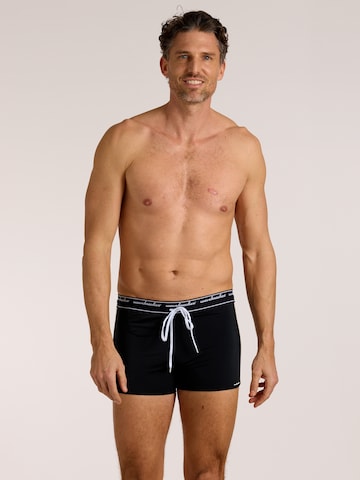 wavebreaker Swim Trunks in Black: front