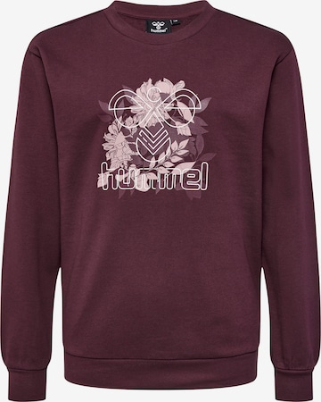 Sweat-shirt Hummel en rouge : devant