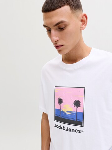 JACK & JONES Koszulka 'JJPERRY' w kolorze biały
