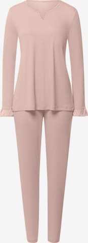 Hanro Pajama 'Claire' in Pink: front