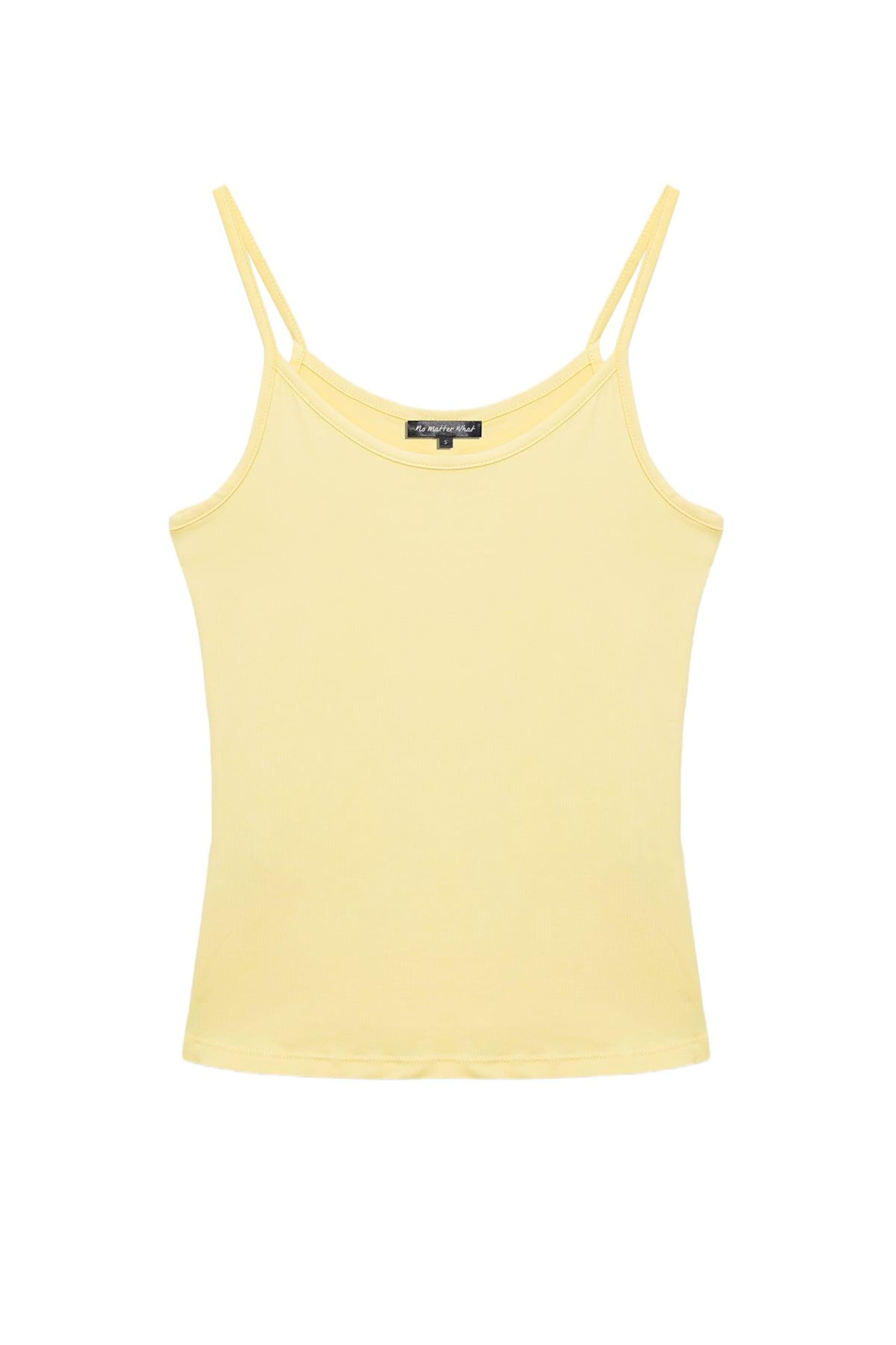 No Matter What Top in Gelb: Vorderseite