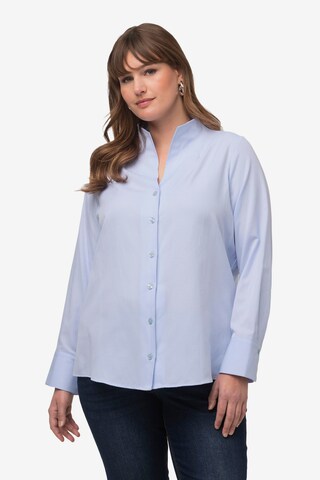 Ulla Popken Blouse in Blauw: voorkant