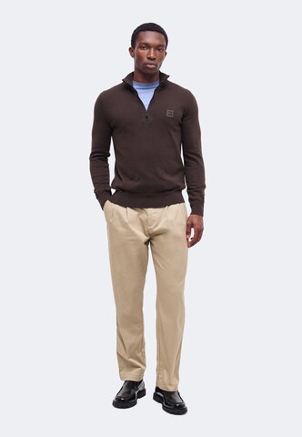 BOSS Pullover 'Kanobix' in Braun: Vorderseite