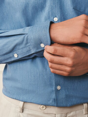 Next - Ajuste regular Camisa 'Archive' en azul