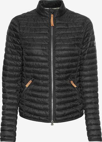 CAMEL ACTIVE Leichte Steppjacke aus recyceltem Polyamid in Schwarz: Vorderseite