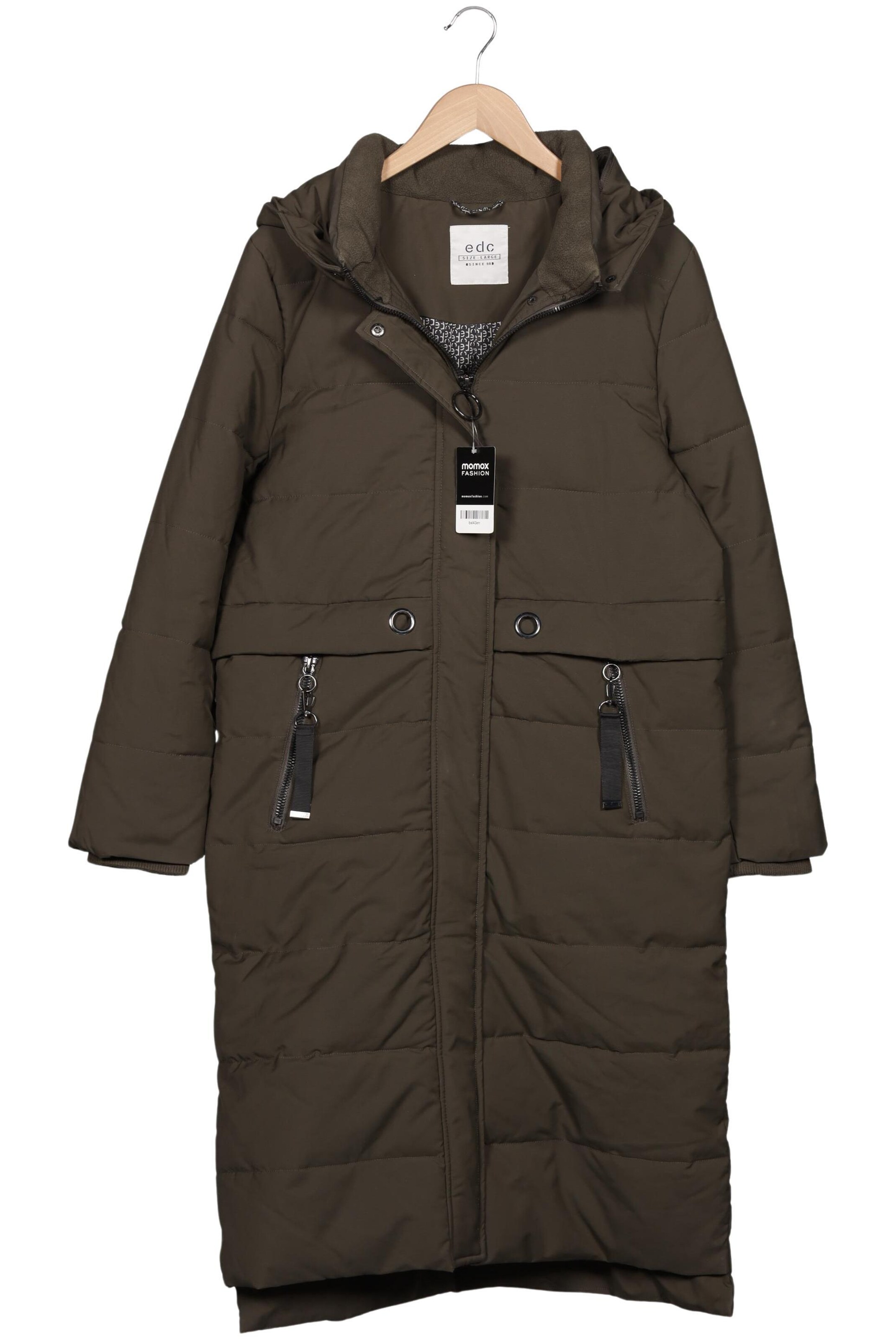 Khaki Esprit Wattierte Steppjacke Esprit Mantel Esprit Jacken