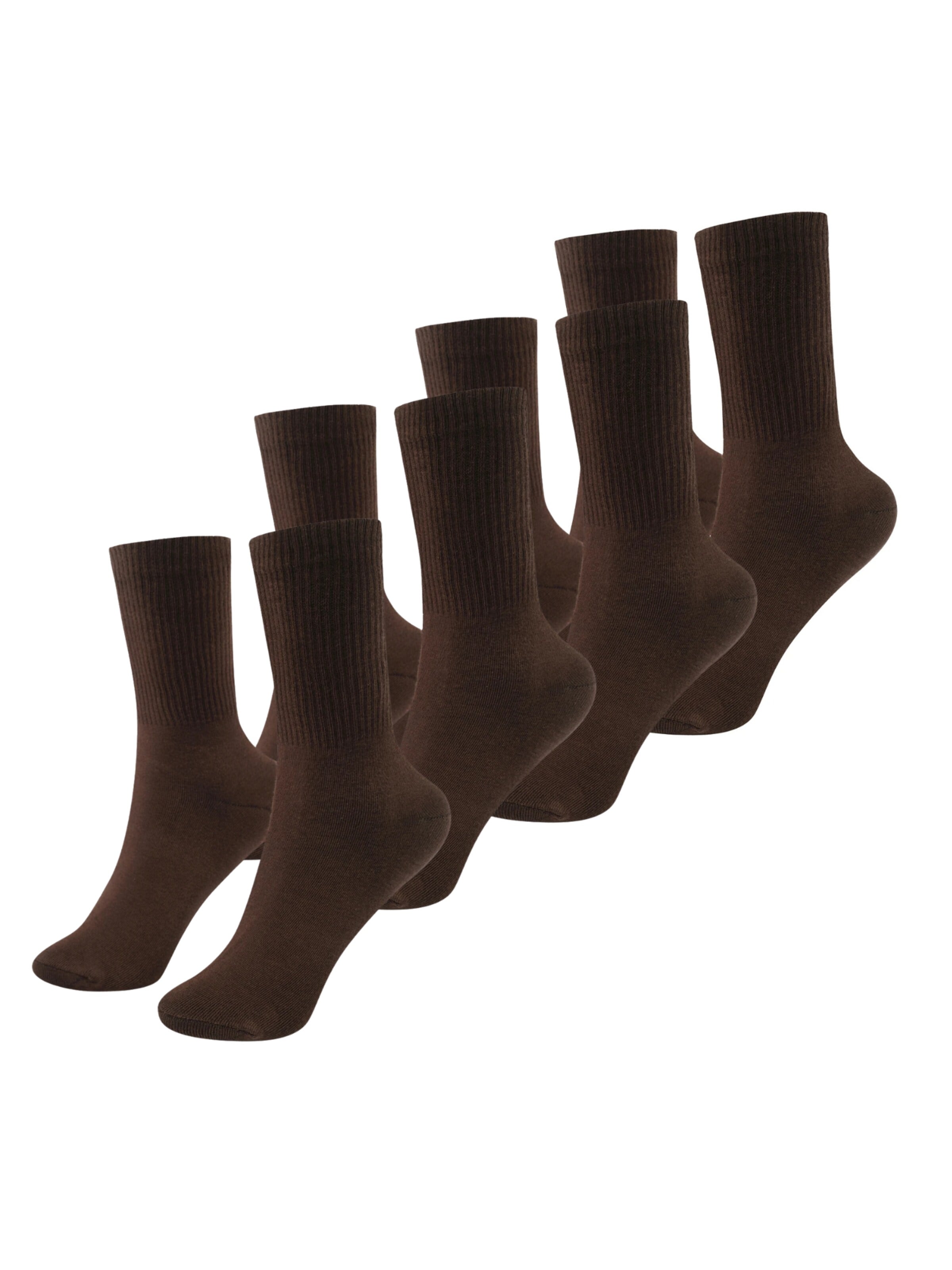 cfab (formerly creamy fabrics) Sockor 'Lange Sportsocken | 4er Pack' i brun