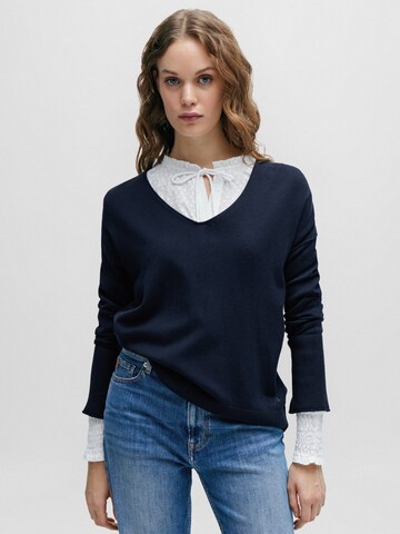 BOSS Sweater ' C_Freno ' in Blue: front