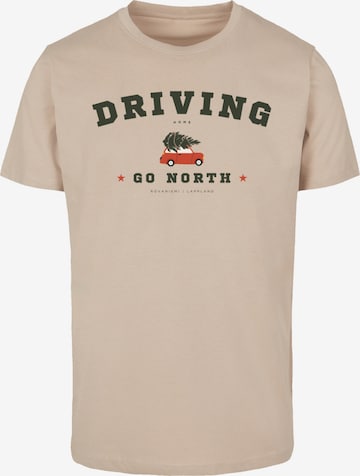 T-Shirt F4NT4STIC en beige : devant