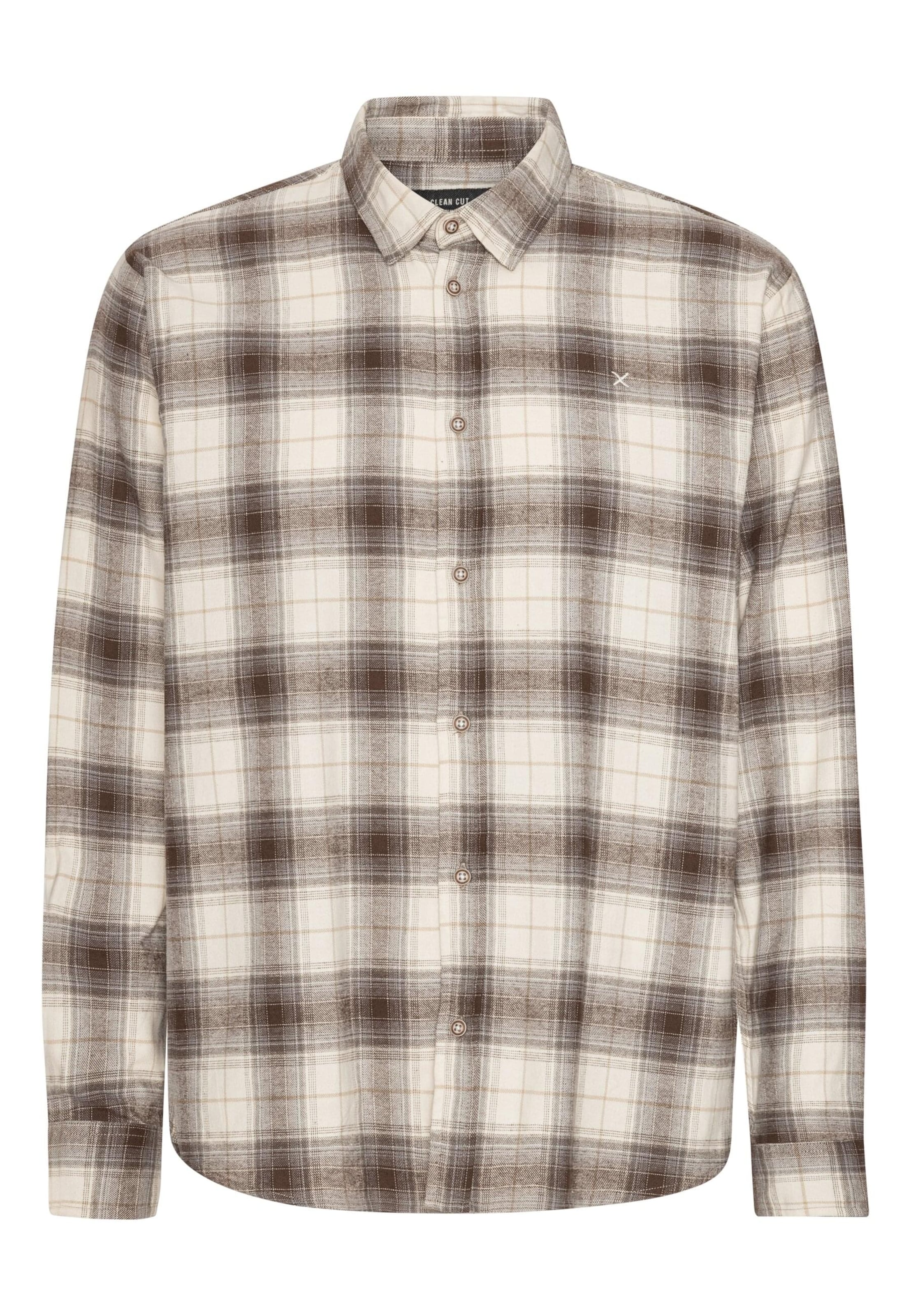 Clean Cut Copenhagen Overhemd 'Dylan' in Bruin: voorkant