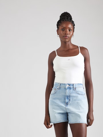 Tommy Jeans Top 'ESSENTIAL' in Roze: voorkant