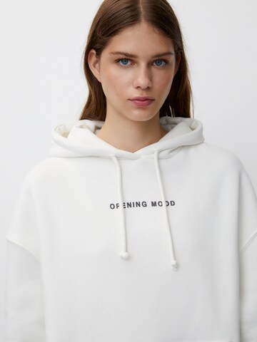 Pull&Bear Sweatshirt i vit